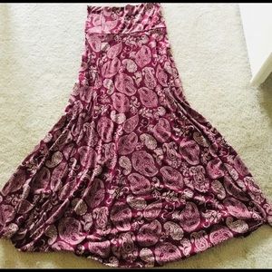 Lularoe XS Maxi Skirt LNC